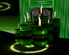 Green animated candels