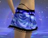 Blue Satin Hearts Skirt