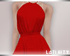 L* Vintage Dress Red