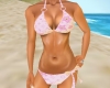 LV Pink Flower Bikini
