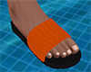 Orange Knit Sandals (M)