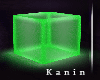 Neon Cube Green