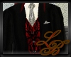 LB~ Black Red 3pc coat