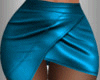 N~D Blue Leather Skirt