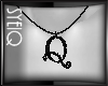 Q| 'Q' Black Necklace F*