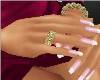 Gold & Diamond Chip Ring