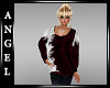 ANG~Burgundy-Fur Sweater