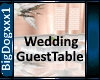 [BD]WeddingGuestTable