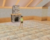 Simple Tiled Living Room