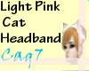 (Cag7)LPink Cat Headband