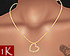 !1K Gold Heart Necklace
