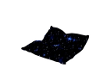 Blue Stars Cuddle Pillow