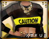 : Caution See-Thru Top