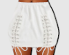 White Lace Up Skirt