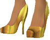 heels satin gold