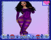 purple Fishnet catsuit