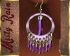Purple Crystals Earrings