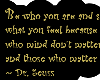 Suess Be Who You Are
