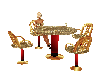 Laced w/Gold Club Table