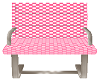 side chair ging pink