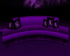 (AA) Purple Curved Sofa