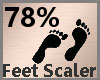 Feet Scale 78% F