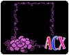 (ACX)Frame purple flower