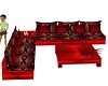 GA Red Melenoma Sofa