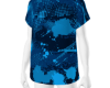 blue splatter tee