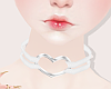 🍌 Heart Collar White
