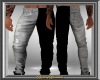 Black & Grey Str8 Jeans