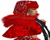 Trenchez Red fur hat