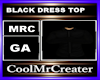 BLACK DRESS TOP