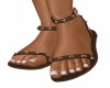 LEATHER / STUDS SANDALS