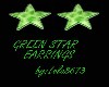 GREEN STAR EARRINGS