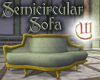 Semicircular Sofa - sage