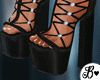 B| Lena Black Dia Heels