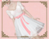A: bow dress white
