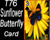 T76~Snflwr Buterfly Card