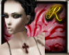 F GOTHIC CROSS NECKLACE