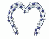 wed heart flower arch