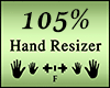 Female Hand Scalar 105%