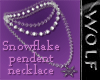 Snowflake necklace
