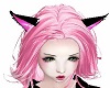 Pink Black Cat Ears