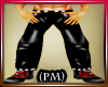 PM) Black Studded Pants
