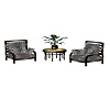 Leopard chair set