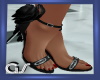 GS Black Rose Sandals