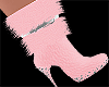 𓇼 Pink Fur Boots l