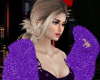 Purple  Fluffy Coat