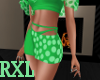 Polka Dot Skirt Green